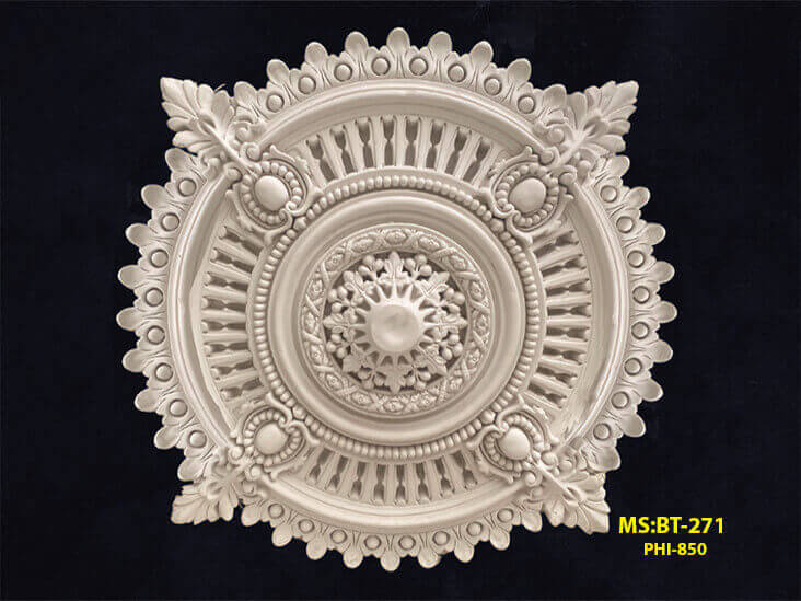 Phù điêu xi măng đúc sẵn là giải pháp trang trí kiến trúc tối ưu nhà biệt thự BT271