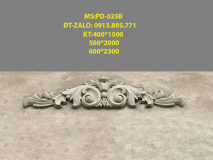Thi công phù điêu xi măng nhà phố tại tp.đà nẵng PD025B